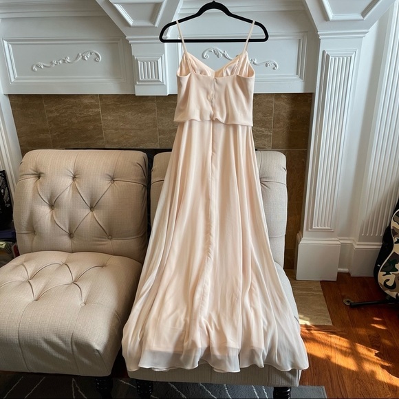 Birdy Grey Maxi Dress Blush Pink Size Small Bridesmaid Prom wedding Dress - Picture 2 of 9